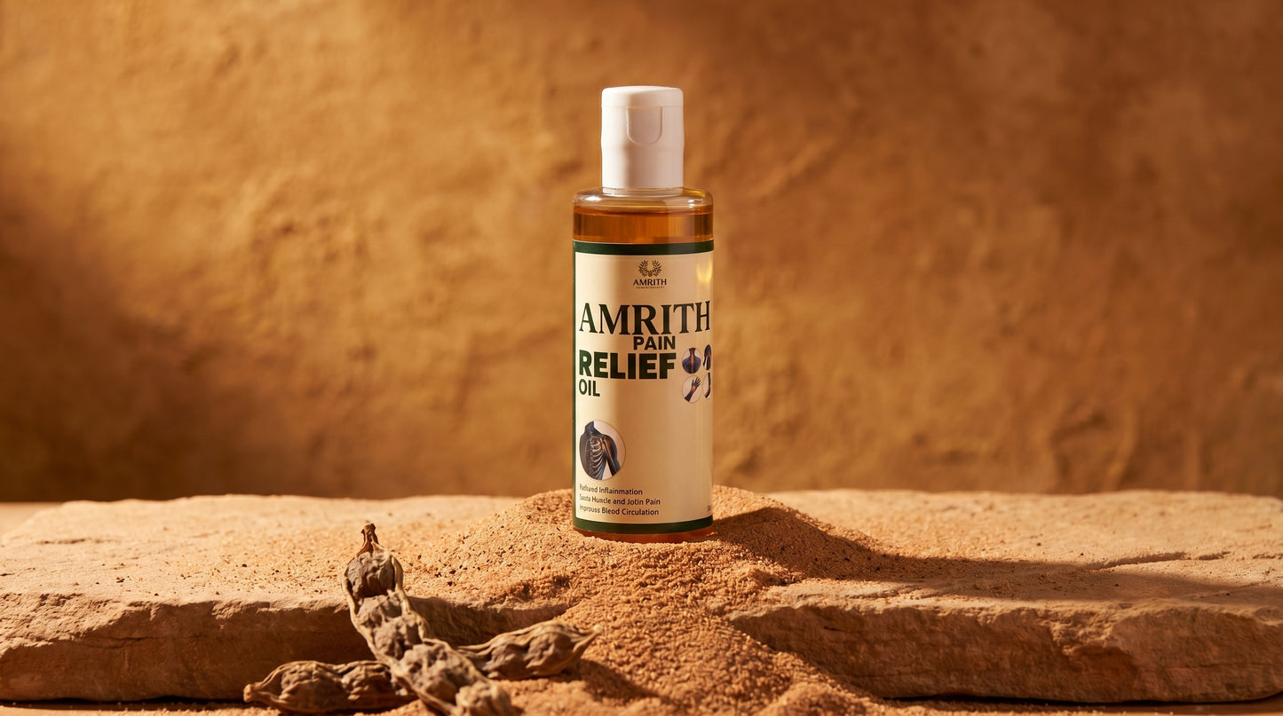 Amirth Pain Relief Oil: Nature’s Touch for Lasting Comfort
